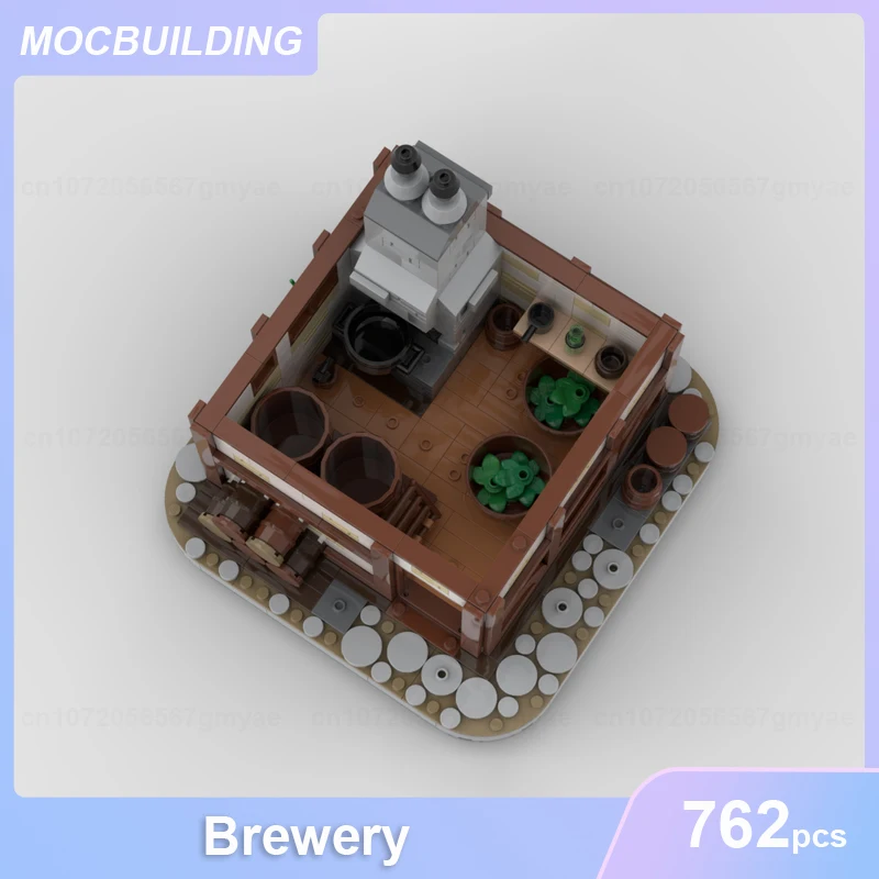 Middeleeuwse Kasteelbrouwerij Model Moc Bouwstenen Diy Assembleren Bakstenen Architectuur Educatief Creatief Speelgoed Kerstcadeaus 762 Stuks