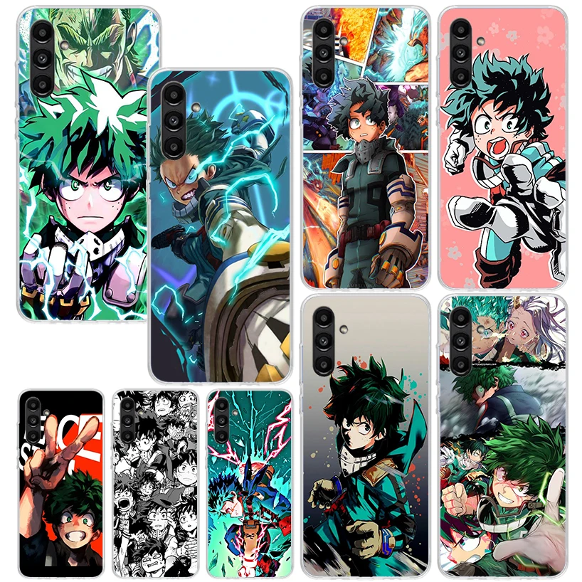 My Hero Izuku Deku Phone Case For Samsung Galaxy A15 A25 A35 A55 A14 A24 A34 A54 A13 A23 A33 A53 A12 A22 A32 A52 A05S A04S A03S