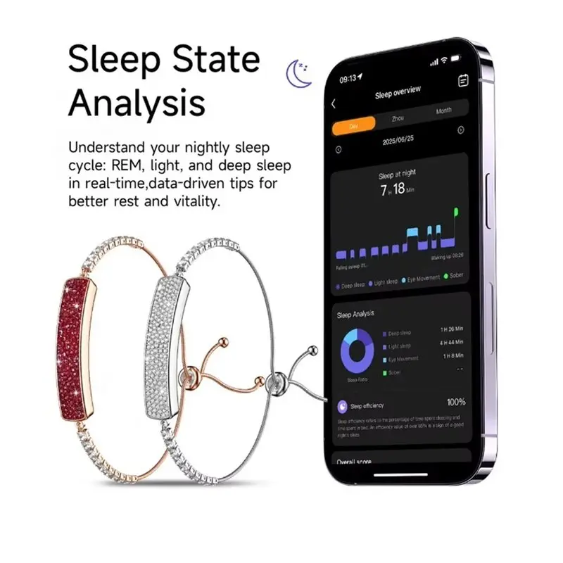 Daily Sale Smartwatch Women Chain With Pedometer Heart Rate Silver
