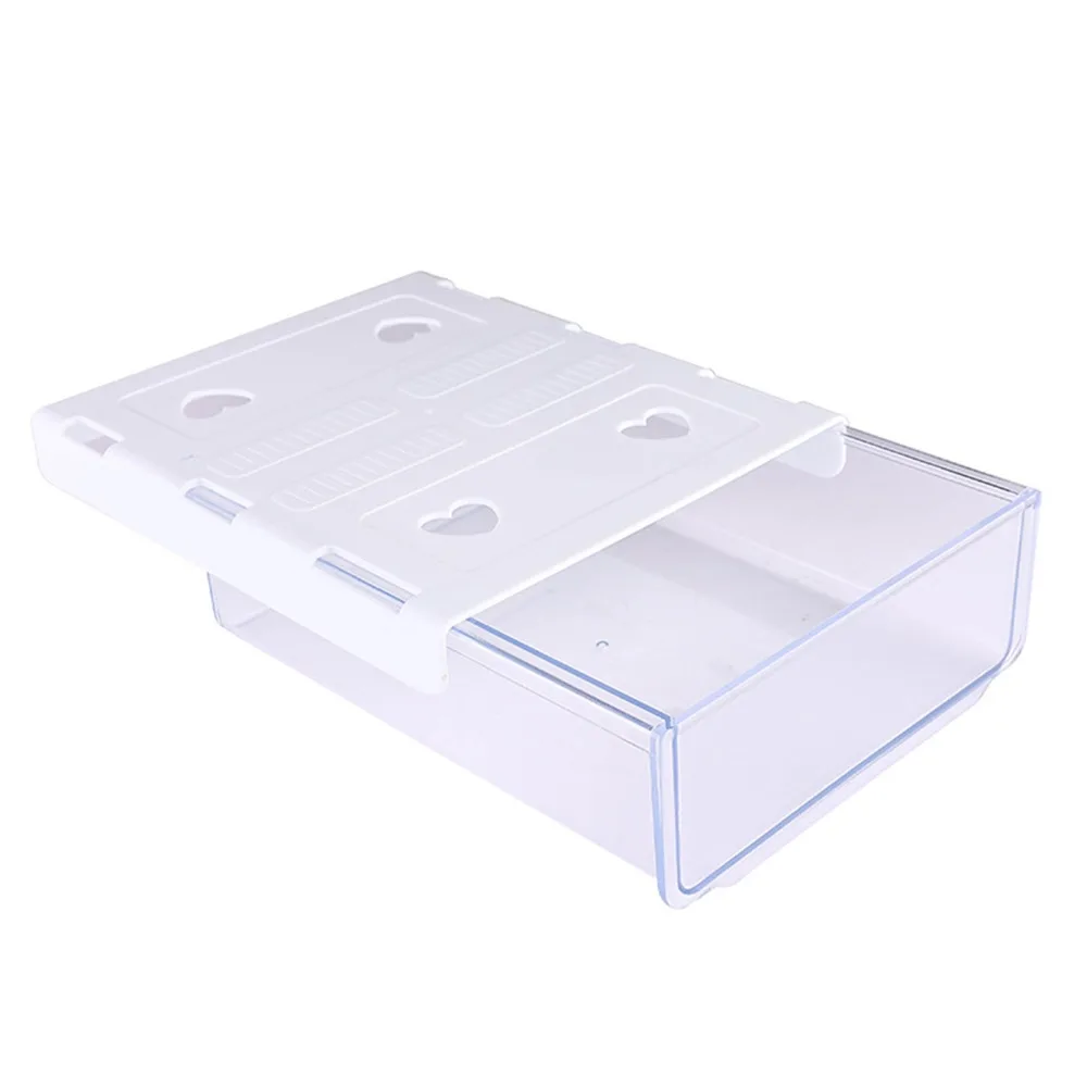 Clear Stick-On Desk Drawer Box