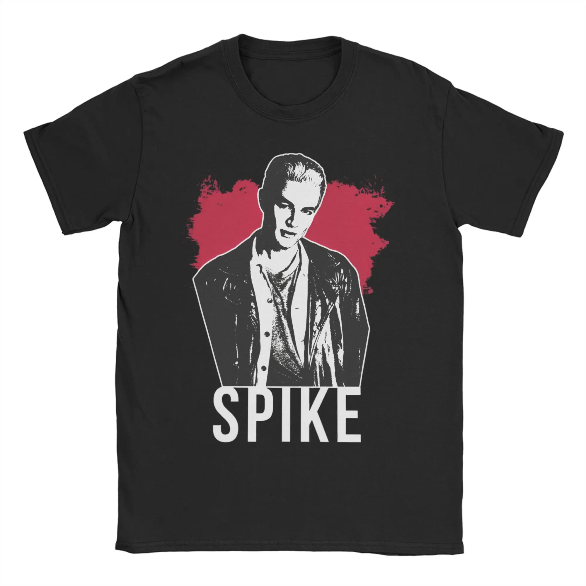 

Buffys The Vampires Slayers Spike T Shirts Men's 100% Cotton Leisure T-Shirt Crewneck Fashion Tees Short Sleeve Tops Original