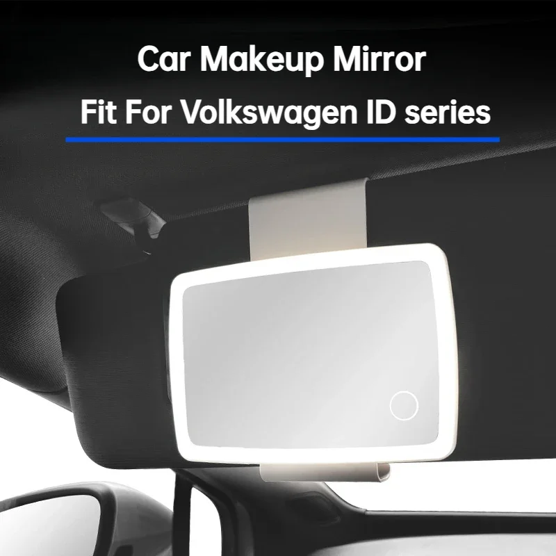 

Fit For VW Volkswagen ID.3 ID.4 ID.6 LED Car Sun Visor Vanity Mirror Dimmable Touchscreen Auto Vanity Mirror for Rearview Mirror