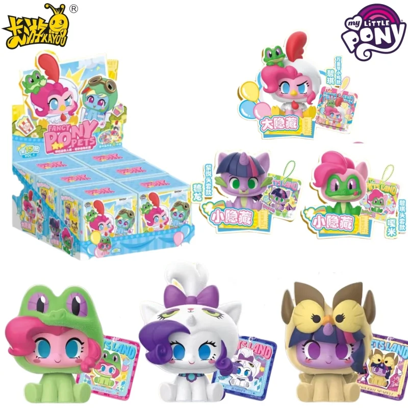 KAYOU Genuine My Little Pony Card FANCY PONY PETS Doll Pendant Original Anime Peripheral Game Collection Toy Gifts for Friends