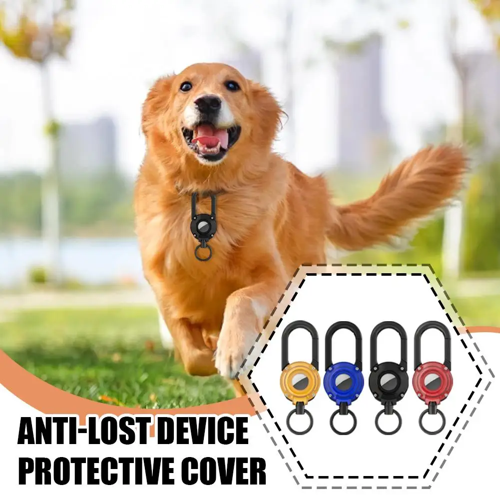 Cover For Apple Airtags Shockproof Case Anti-Lost Silicone Protective Shell Tracker Anti-scratch Sleeve With Keychain For A T9G5