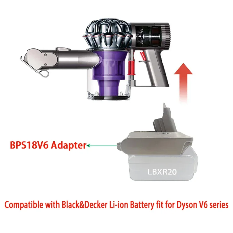 Li-ion Battery Adapter BPS18V6 MT18V6 MIL18V6 DW20V6 BOS18V6 For Makita Milwaukee For Dewalt Bosch For Black Decker For Dyson V6