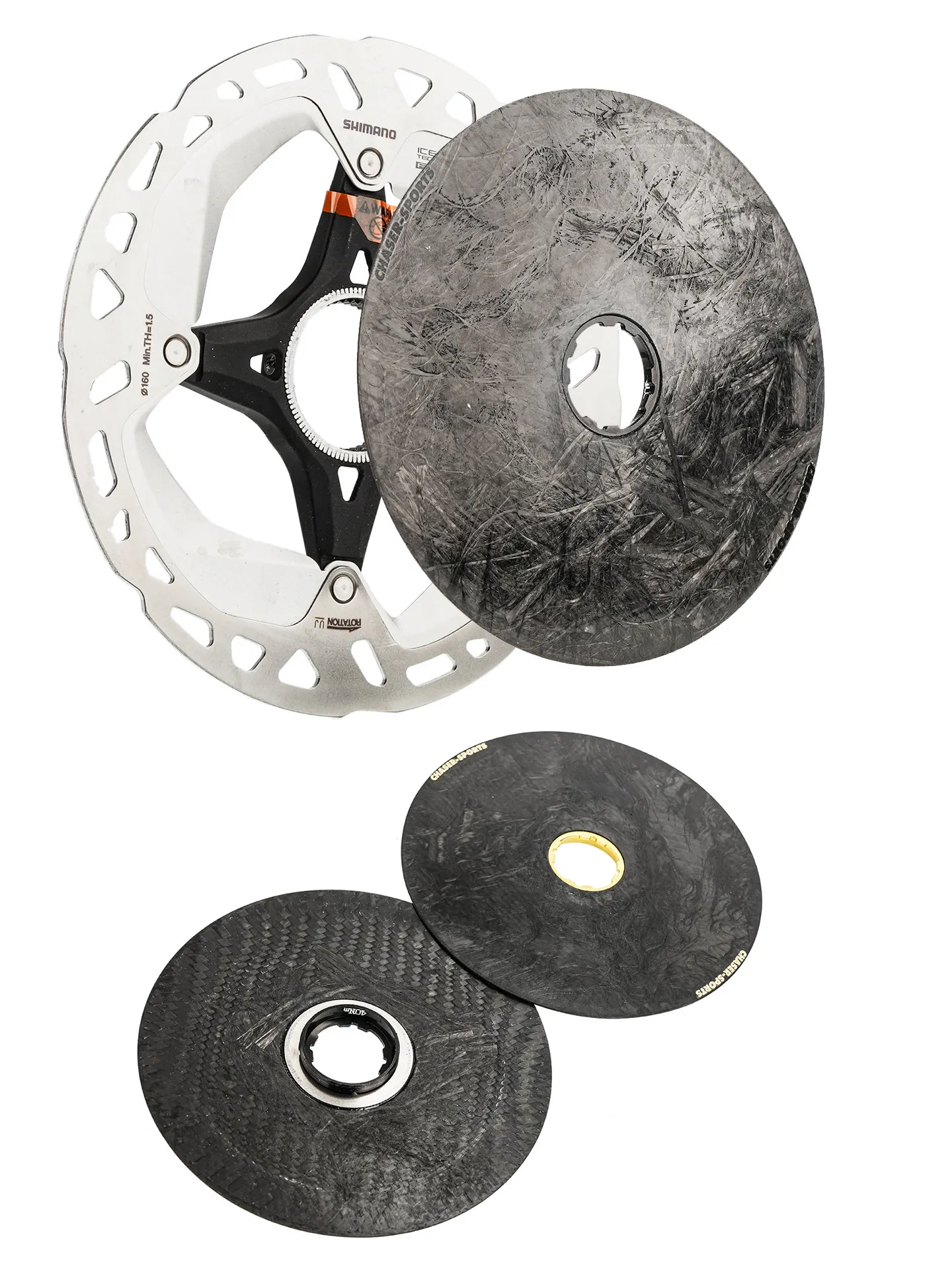 Chaser Rennrad Aero Scheibenbremse Center Lock Disc Carbonfaser Aerodynamische Verriegelungsabdeckung für Shimano MT800/CL900 – Detail 4