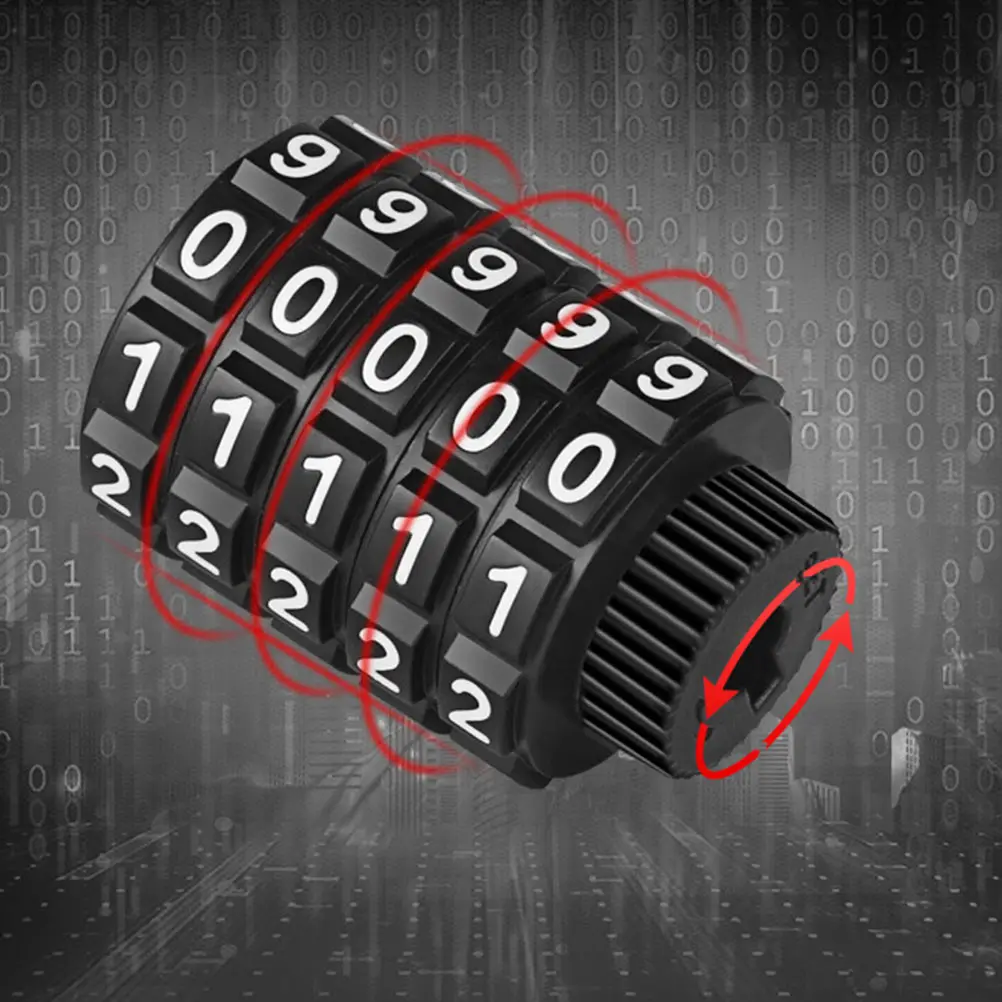 Five-Digit Password Chain Security Bike Anti-Theft Code Lock Durable Alloy Steel Abs Waterproof Rustproof Motorbike Chain Lock