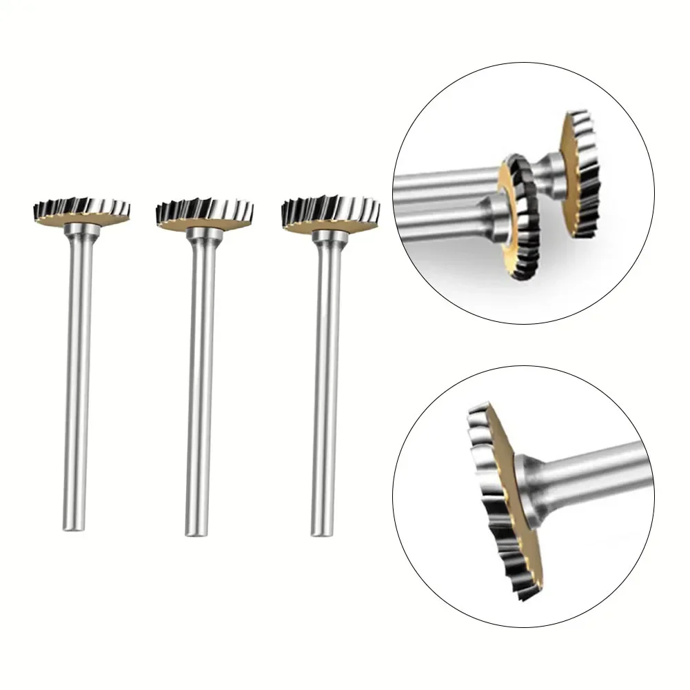 1pc T Type Rotary File Alloy Steel Round Shank Milling Cutter Bit Slotting Cutter Rotary Tool Bit For Stone Carving Engraving