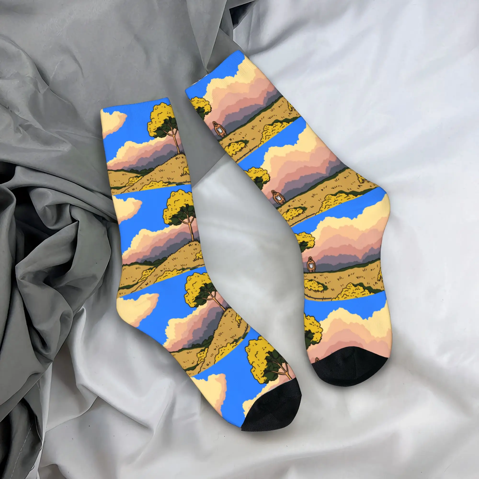 

Носки с принтом из мультфильма The Big Lez Show, модные носки с принтом, осенние антибактериальные носки, мягкие носки для пар, для занятий спортом на открытом воздухе