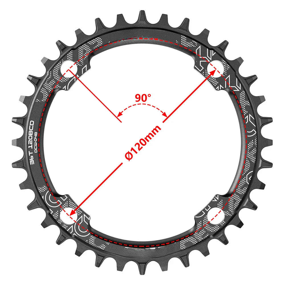 2nd generation positive and negative tooth disc 120BCD 5 holes 36-44T mountain road car tooth plate single speed tooth plate