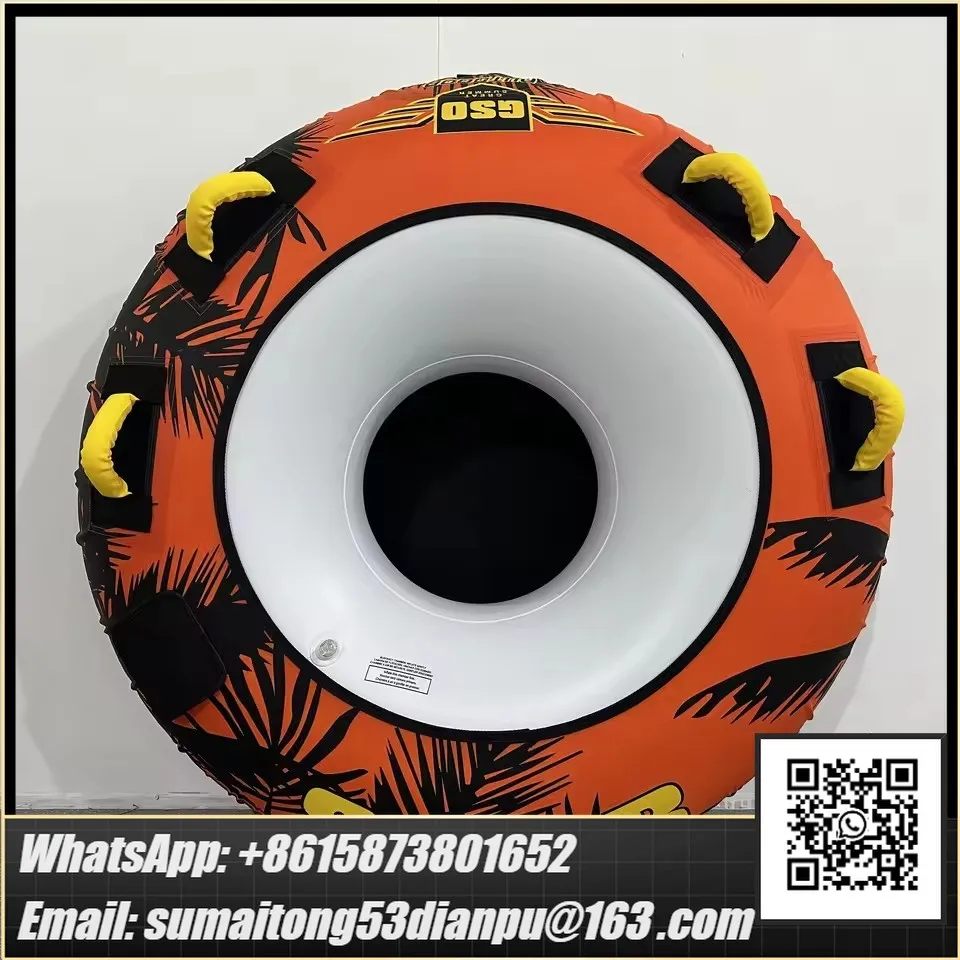 1 Person 54inch Inflatable Towable Tube Ring , Towing Donut, Jet Ski for Fun Watersports