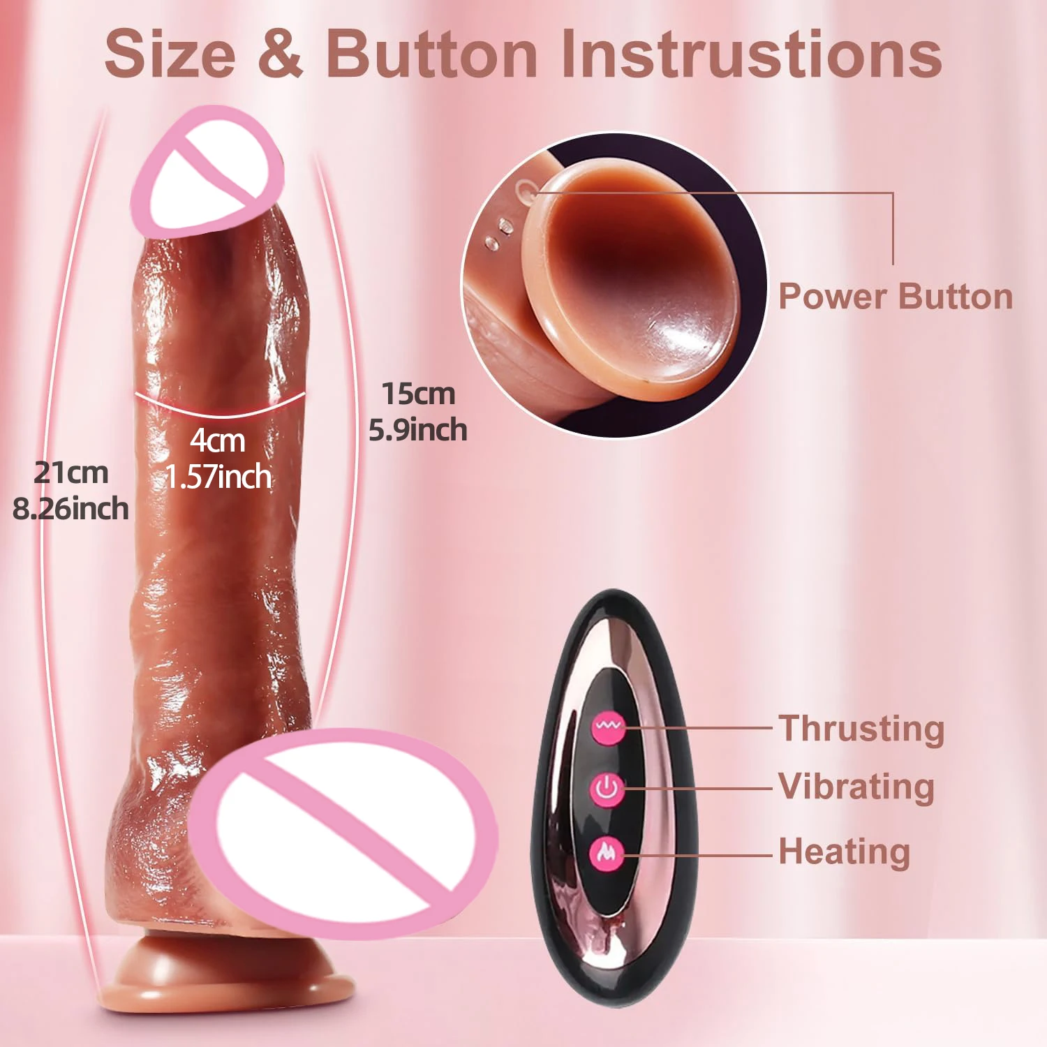 سيليكون دسار واقعية Thrusting دسار هزاز الجنس لعب الكبار مع 10 تردد تلسكوبي الاهتزاز سوينغ جهاز تدليك للبروستاتا