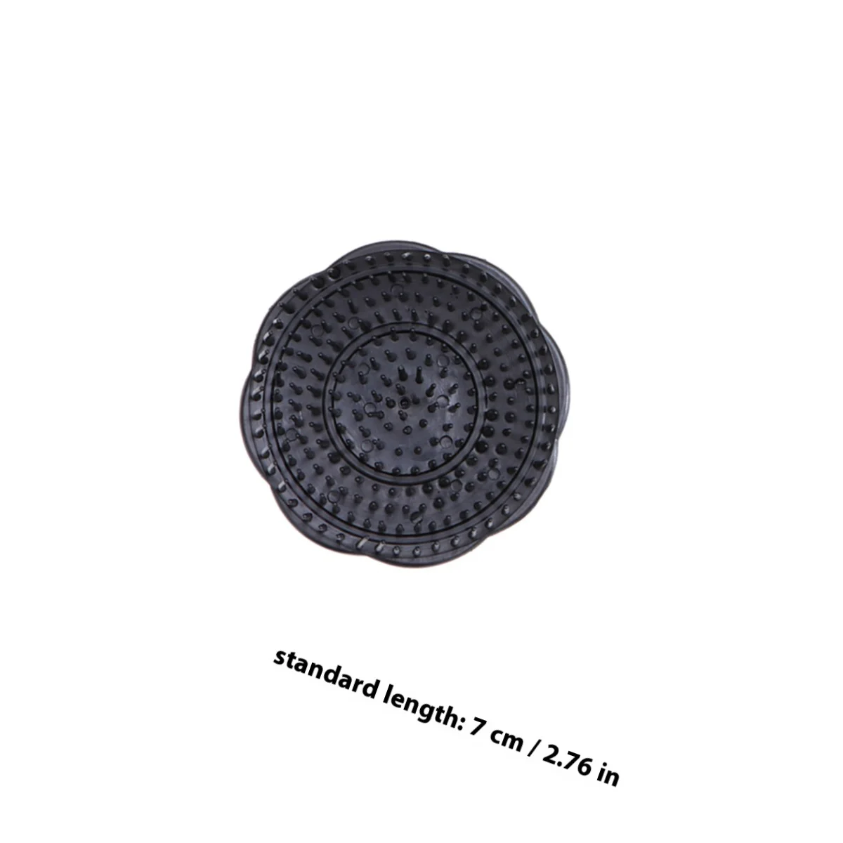 4 قطع من فرشاة شامبو الشعر، مدلك فروة الرأس، فرشاة بلاستيكية مرنة، سوداء لزيادة قشرة الدم والعناية بالشعر #2