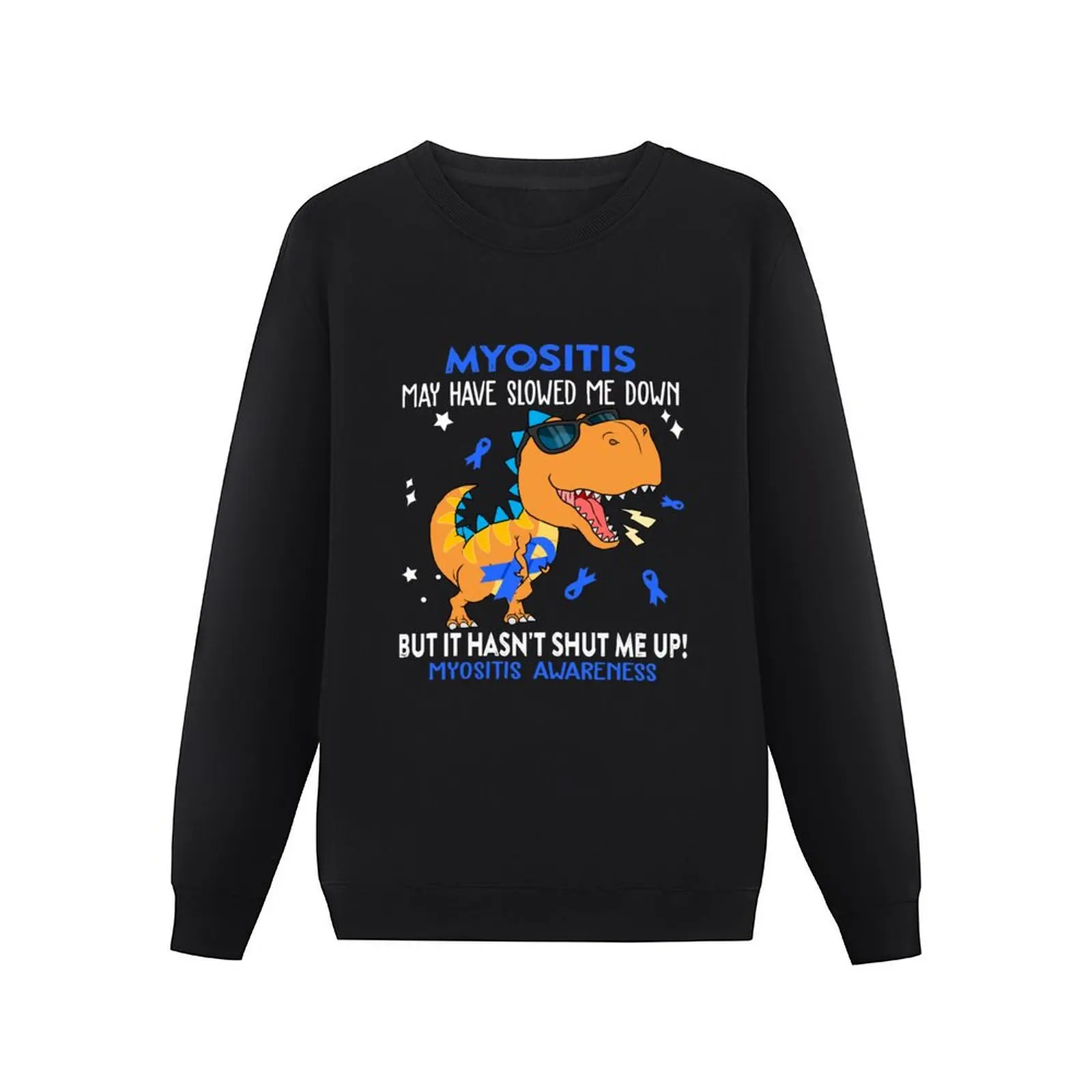 Myositis Awareness Dinosaur Lover Myositis Warrior Gift Pullover Hoodie male clothes men's autumn clothes autumn sweatshirt