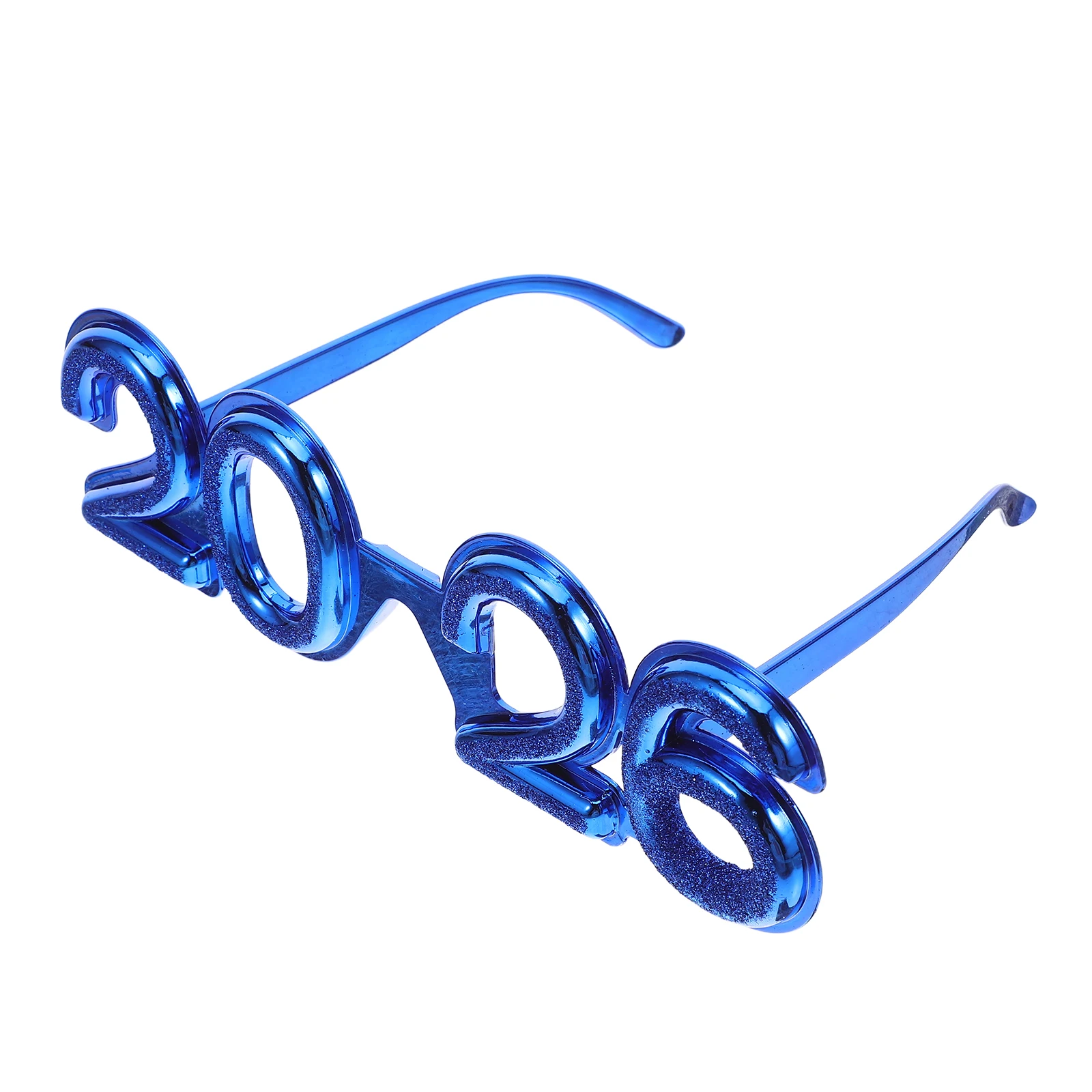 

Sunglasses 2026 New Year Eyewear Glitter Years Eve Holiday Eyeglass Number Blue Frame