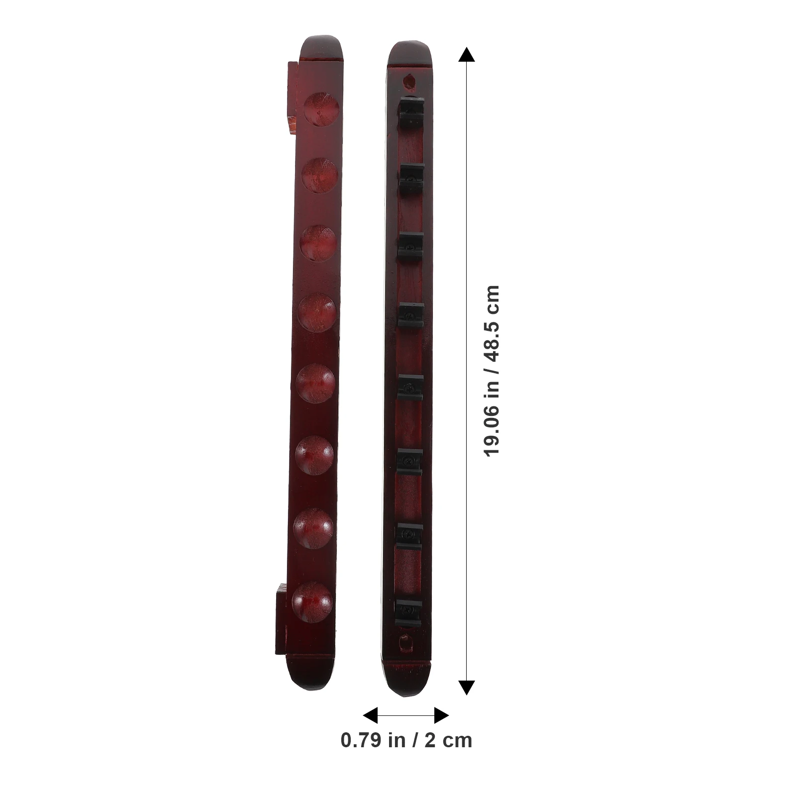 1 ชุดบิลเลียด Rack Pool Stick Holder Wall Mount Multi Hole Cue เก็บไม้วัสดุติดทนนานที่เชื่อถือได้