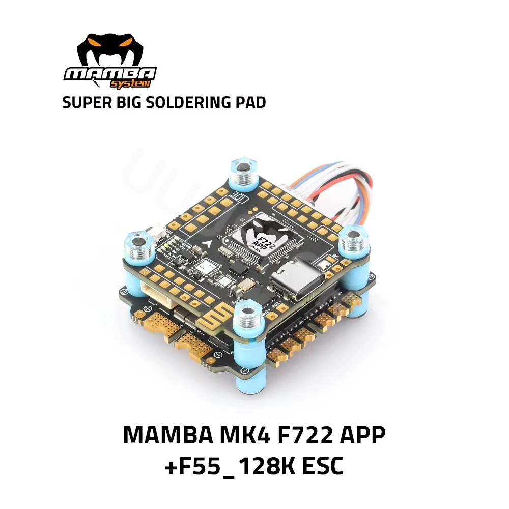 Diatone MAMBA MK4 F722 APP  WIFI/DJI Flight Controller Stack F7 45A/55A 128K BLHeli32 ESC 6S 4in1 Dshot1200 Brushless ESC