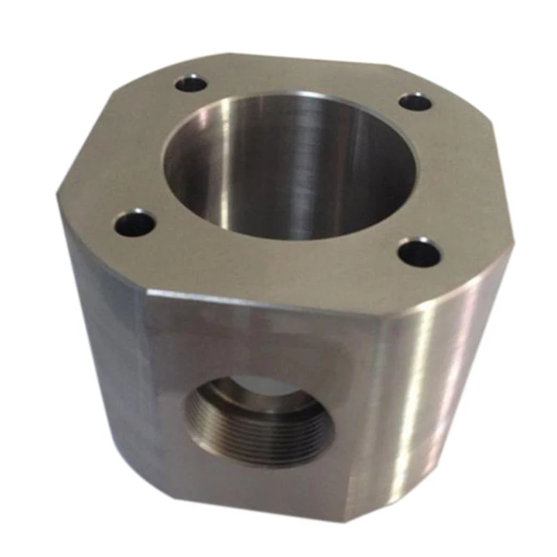 Custom Stainless Steel Octagonal Valve Housing, 5-Axis Machined Hydraulic Fitting Cnc Parts Machining