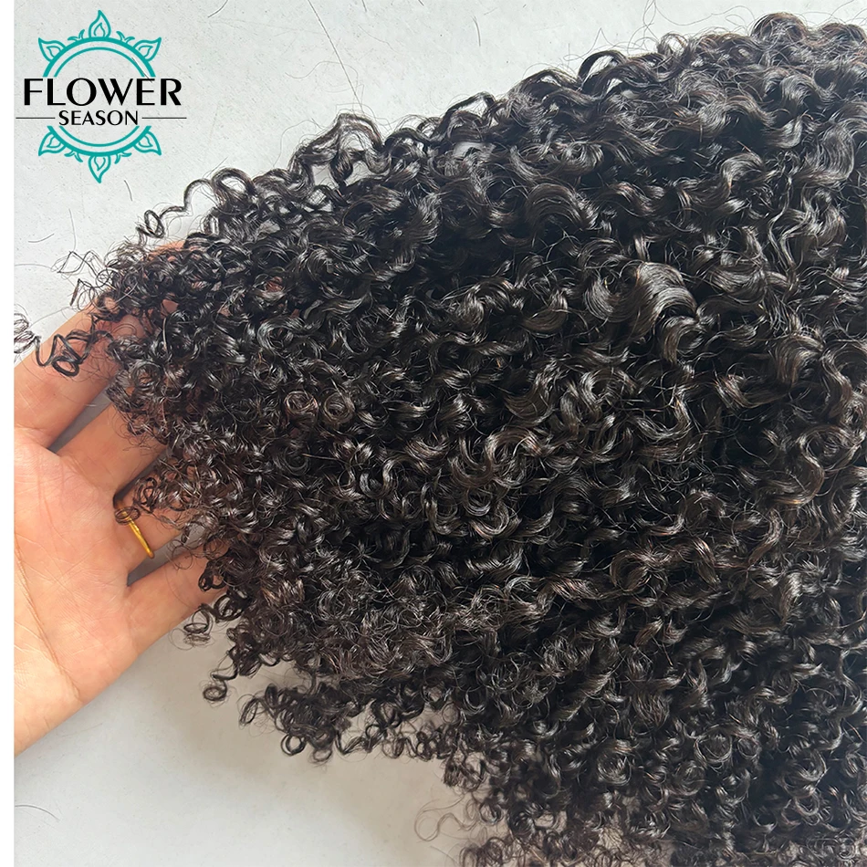 Afro Kinky Curly Bulk Hair For Braiding 100% Human Hair Extensions For Braids Double Drawn Bulk Hair Bundles No Weft 100g/bundle - Image 4