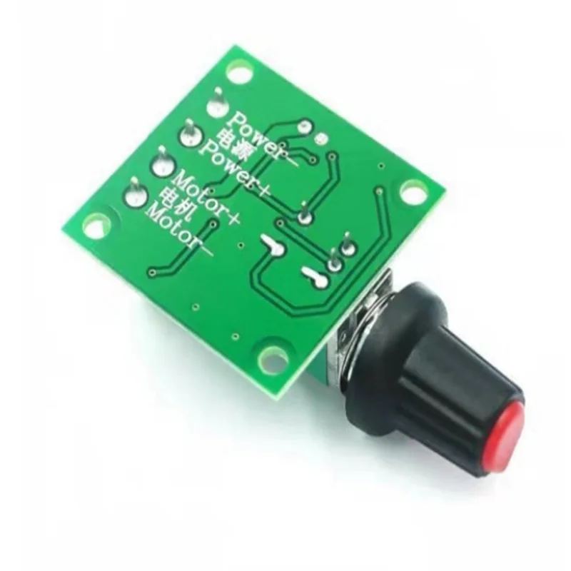 Controlador de velocidade do motor DC PWM, interruptor de controle de velocidade, 1.8V, 3V, 5V, 6V, 12V, 2A