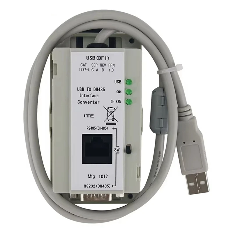 ABYN-New 1747-UIC USB To DH485 Interface Converter RS-232 And RS-485 Ports,3 LED Indicators