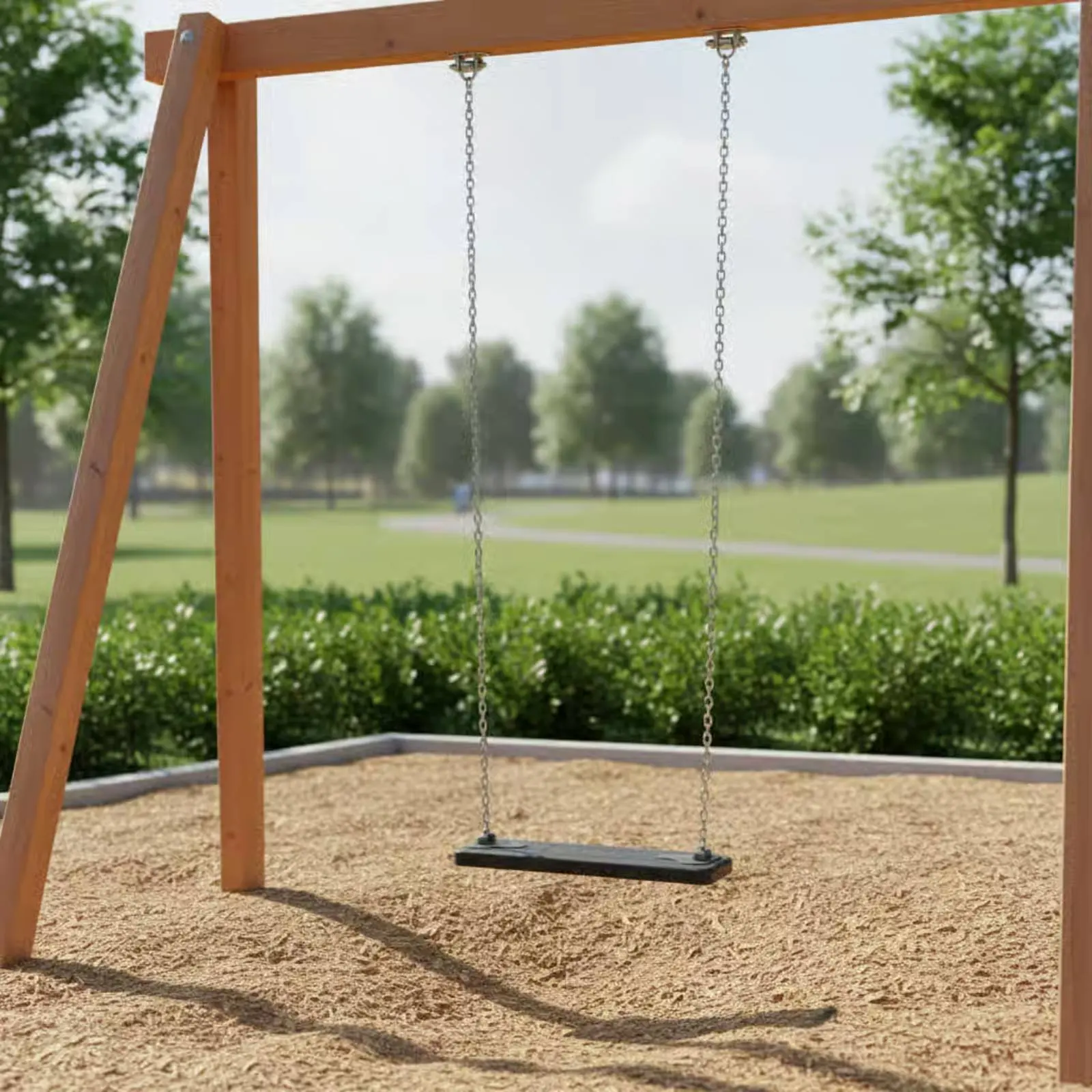 

Rubber Swing Board Easy to Install Kids Swing Seat Outdoor Play Gear Non-Slip Adjustable for Indoor