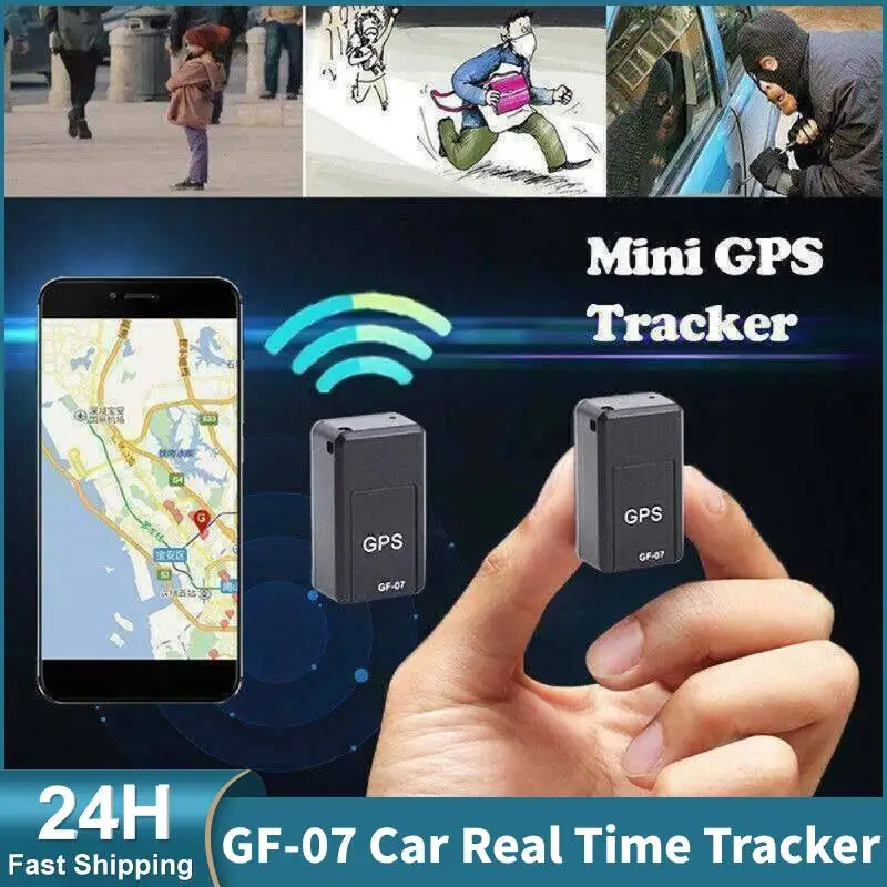 GF07 Mini Magnetic GPS Locator Portable Car Real-time Anti-theft Equipment Children Old People and Pets Anti-lost Locator