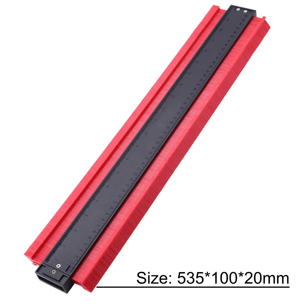 20Inch Contour Gauge Plastic Profile Copy Contour Gauge Standard Pipe Tile Wood Laminate Tool Tiling Laminate Measuring Tool