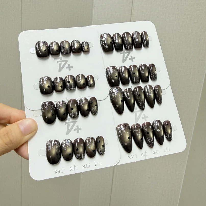 Handmade Press On Nails Mixed Style Random Shipment Reusable Fake Nails Full Cover False Nail Art Tips For Women DIY Manicure