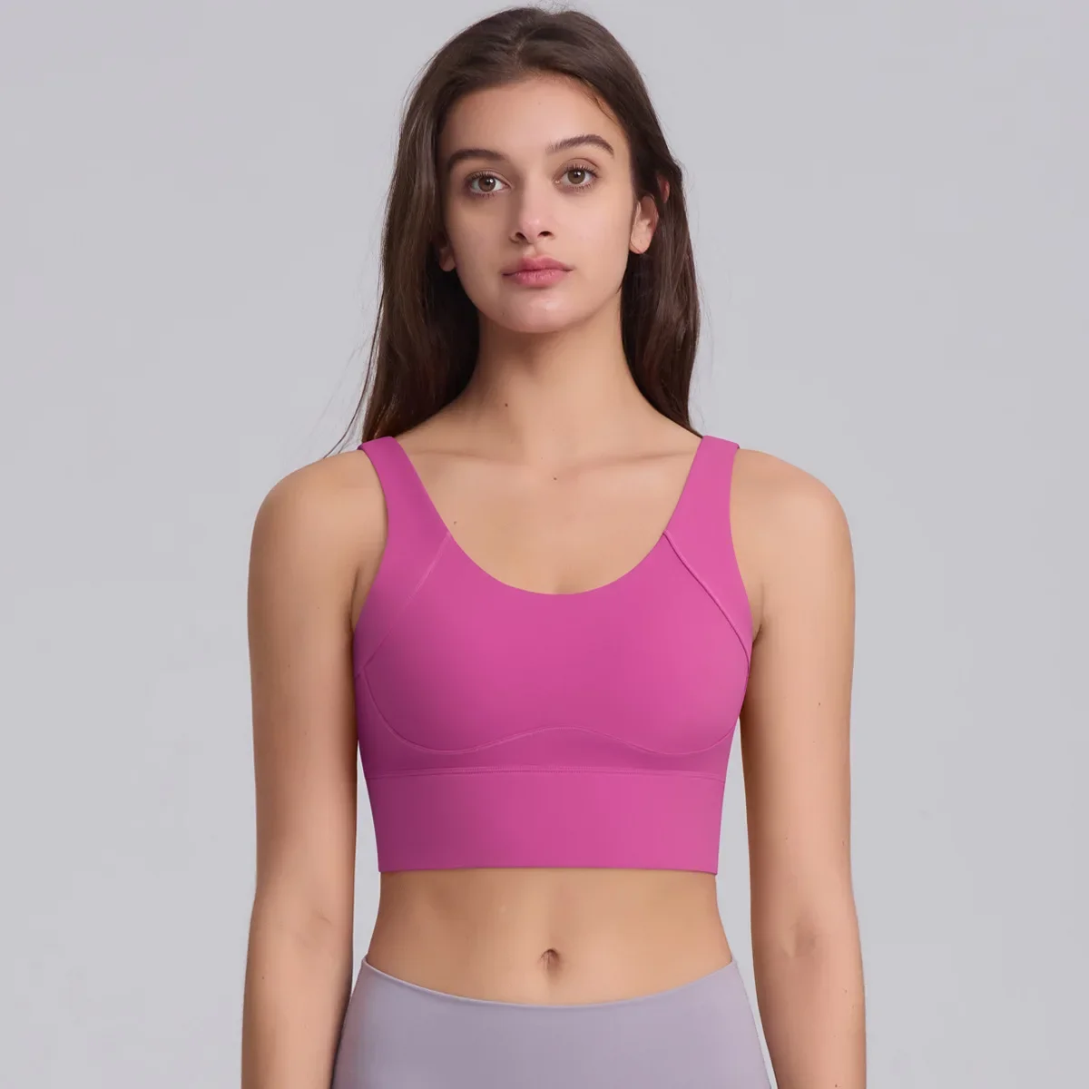 Roupa íntima esportiva à prova de choque para mulheres, sutiã feminino push up, top crop, fitness, roupas esportivas, roupas de ioga, academia