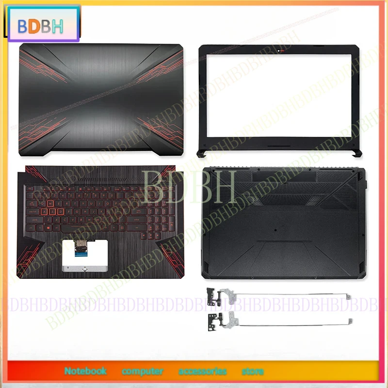 NEW For TUF Gaming FX504 FX504G FX504GD FX80 FX80G Black Laptop LCD Back Cover/Front Bezel/Palmrest/Bottom Case keyboard