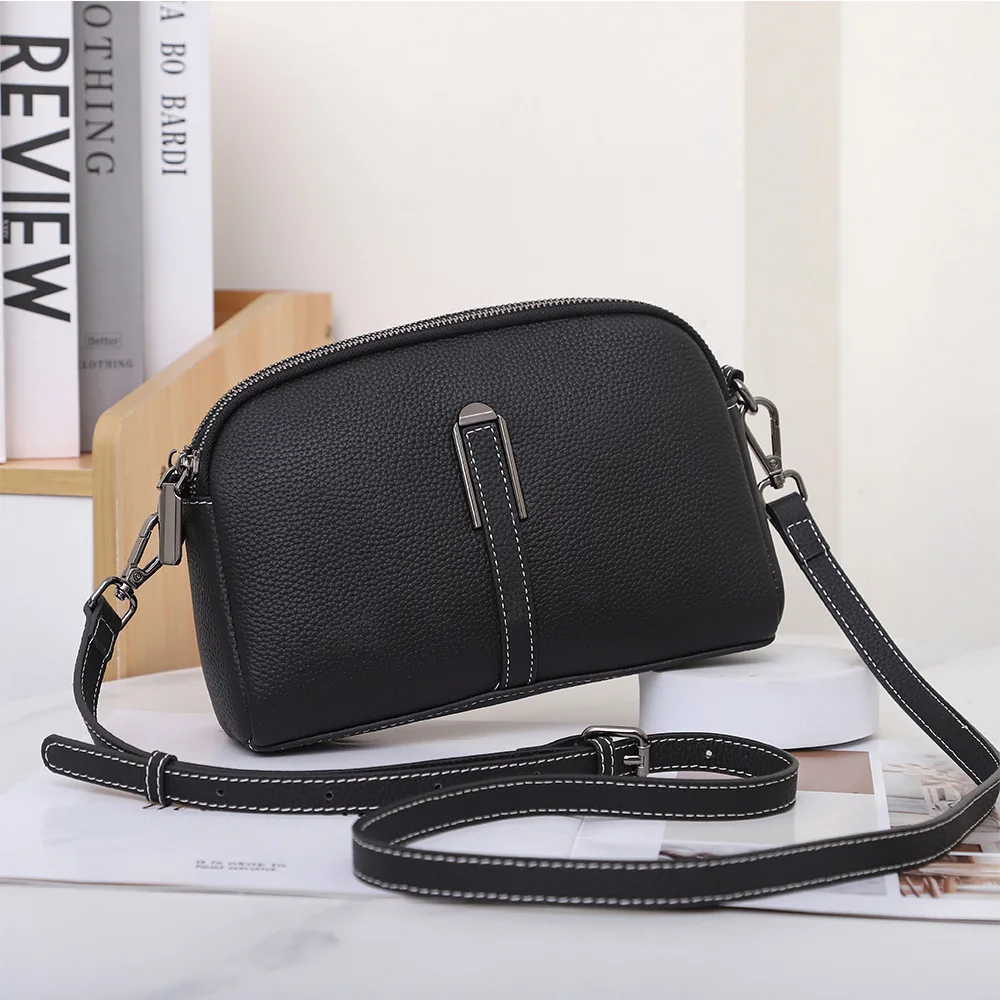 2023 New Lady Luxury Genuine Leather Mobile Phone Shoulder Bag Women\'s Messenger Pack Fashion Small Retro Crossbody for Girlsg