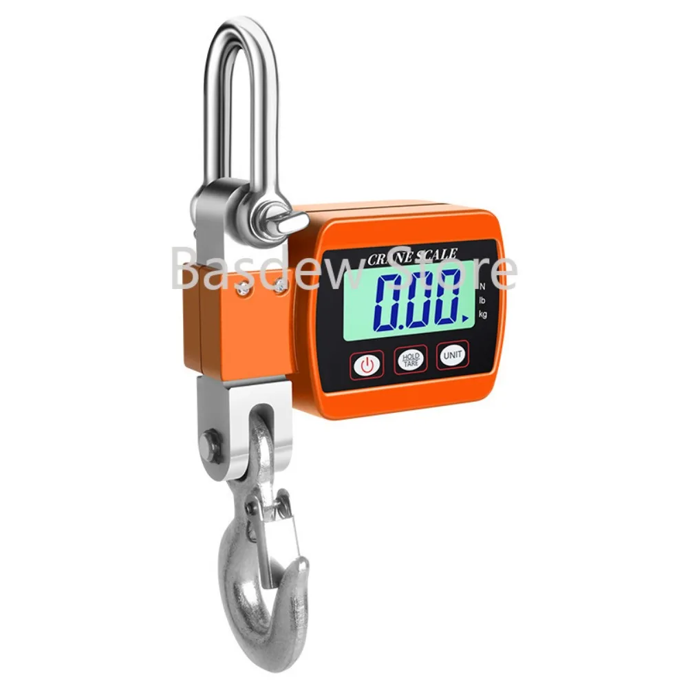 

500kg Electronic Hook Scale Digital Display Portable Platform Scale 300kg Hook Crane Scale