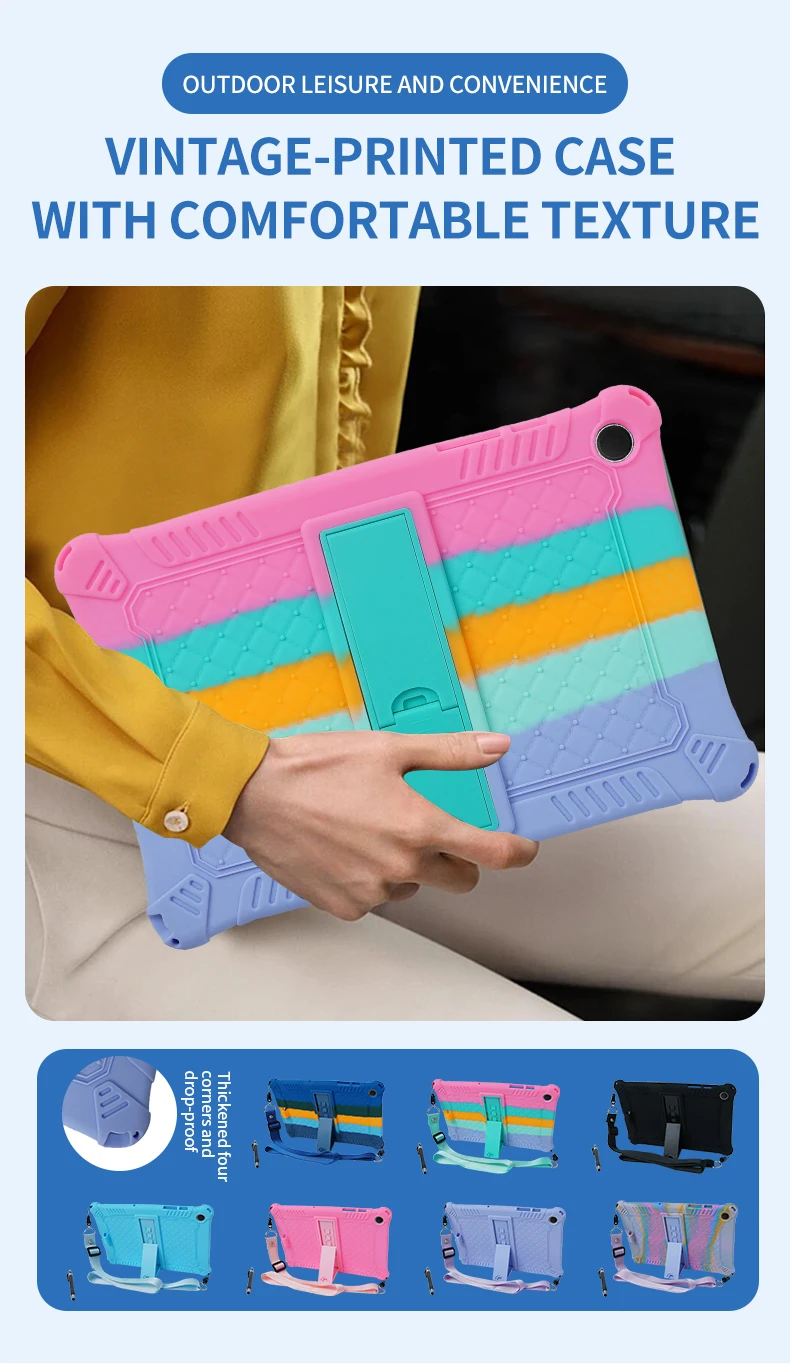 Tablet Cover For Samsung Galaxy Tab A11+A9+11"plus Case SM-X210 X215 X230 A9 8.7 SM-X110/X130 Soft Silicon Kids Stand funda capa