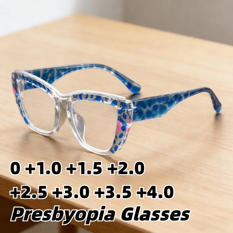 

2026 New Cat-Eye Anti-Blue Light Reading Glasses for Women Trendy High-Definition Comfort Presbyopia Eyewear 0 To +4.0
