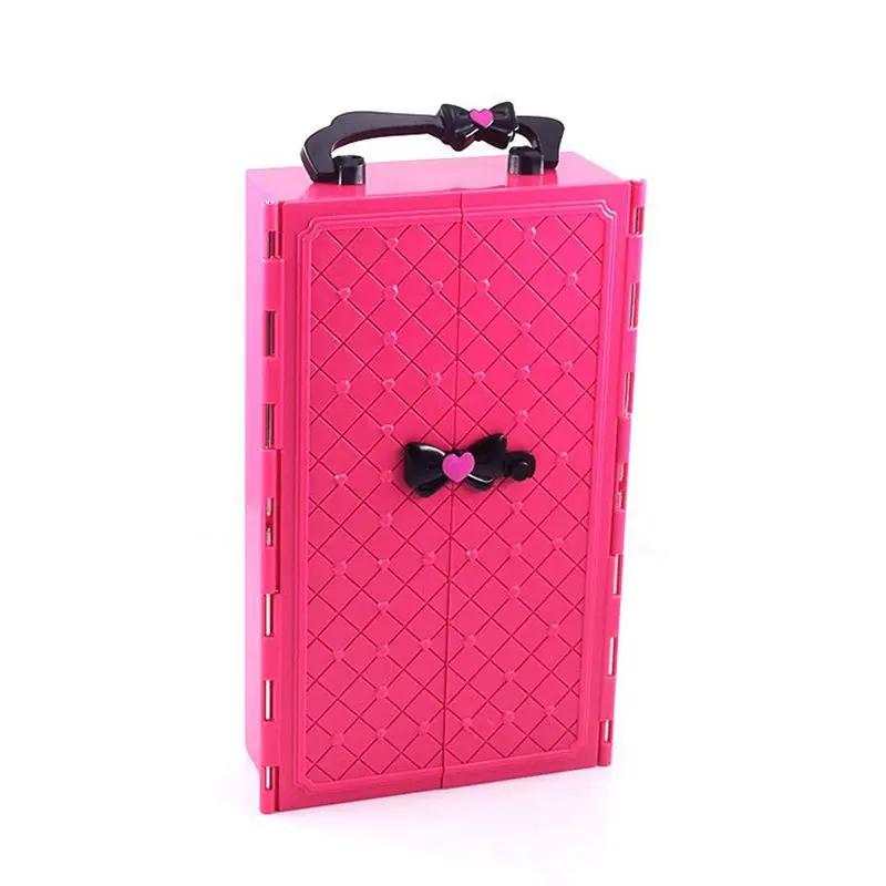 Armadio per bambole armadio giocattoli per bambini accessori per casa delle bambole in miniatura mobili per bambole per Barbie gioco per bambini fai da te regalo di natale