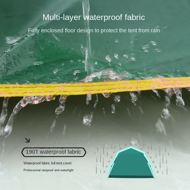 Namiot kempingowy na zewnątrz 2-3 osoby w pełni automatyczny namiot przeciwpowodziowy i namiot ratunkowy