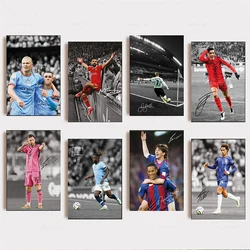 Fashion Famous Messi Neymar Footballer Posters Canvas Painting Wall art for Modern Living Room Soccer Player Wall Art Room Decor