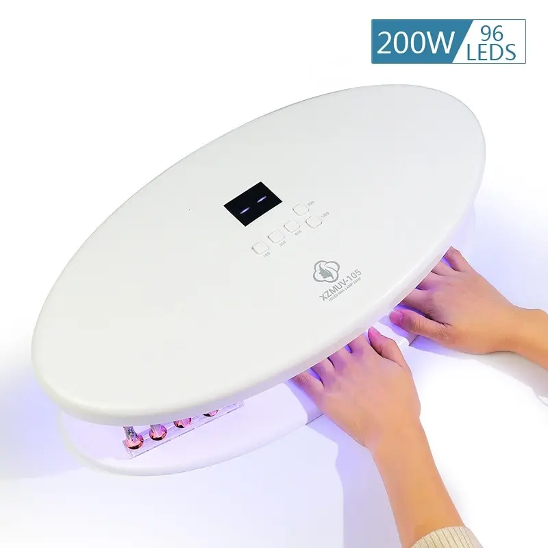 72W Nail Dryer Machine 96 LEDs UV Manicuring LED Lamp Large Volume Home Use Nail Salon Nail UV Lamp for Drying Gel Polish Nails