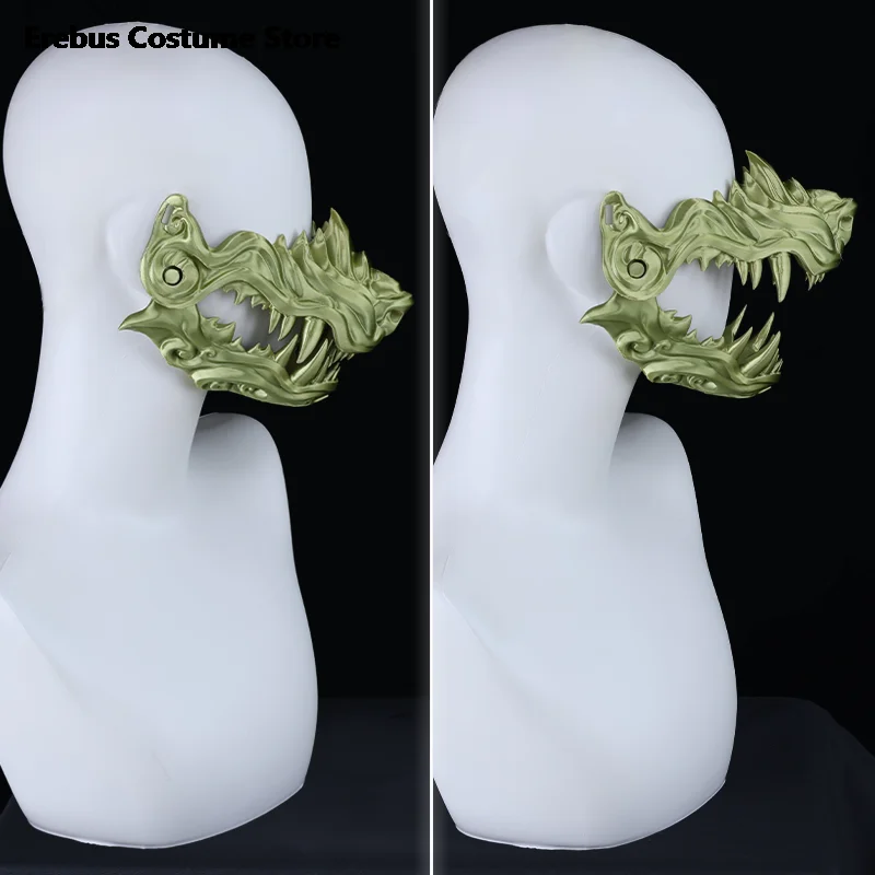 3D Printed Fursiut Muzzle Cosplay The Canines Fox Wolf Dog Mask Face Decoration Pub Carnaval Halloween Stage Performance Styling