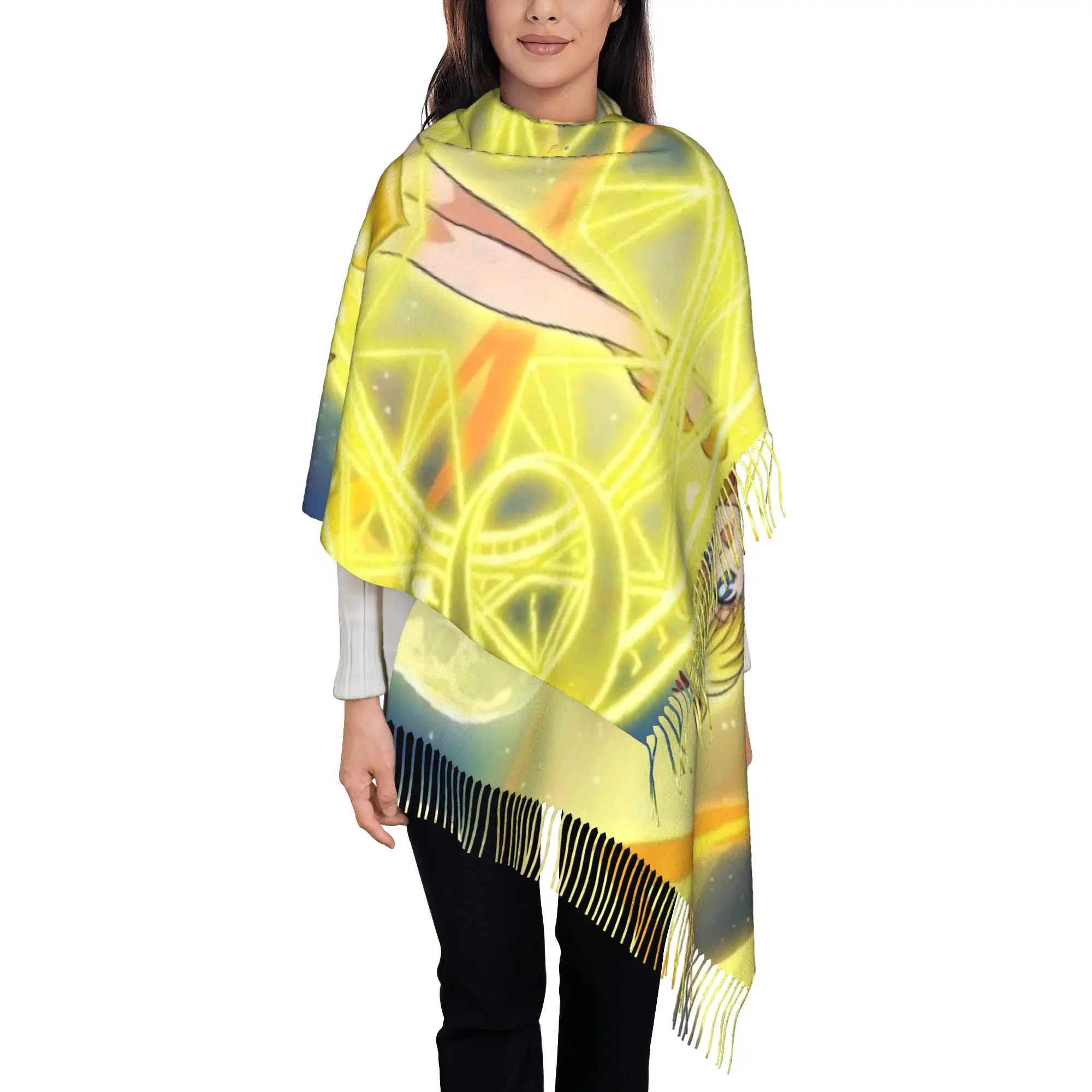 Sailor VenusTassel Scarf S-Sailor Moon Fall New Design Windproof Birthday Hijab Stoles