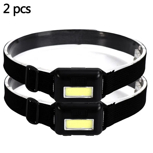 Krachtige COB LED-koplamp Campingkoplamp Waterdichte hoofdlamp voor buitenverlichting Nachtlopen Avontuur Wandelen Noodsituatie