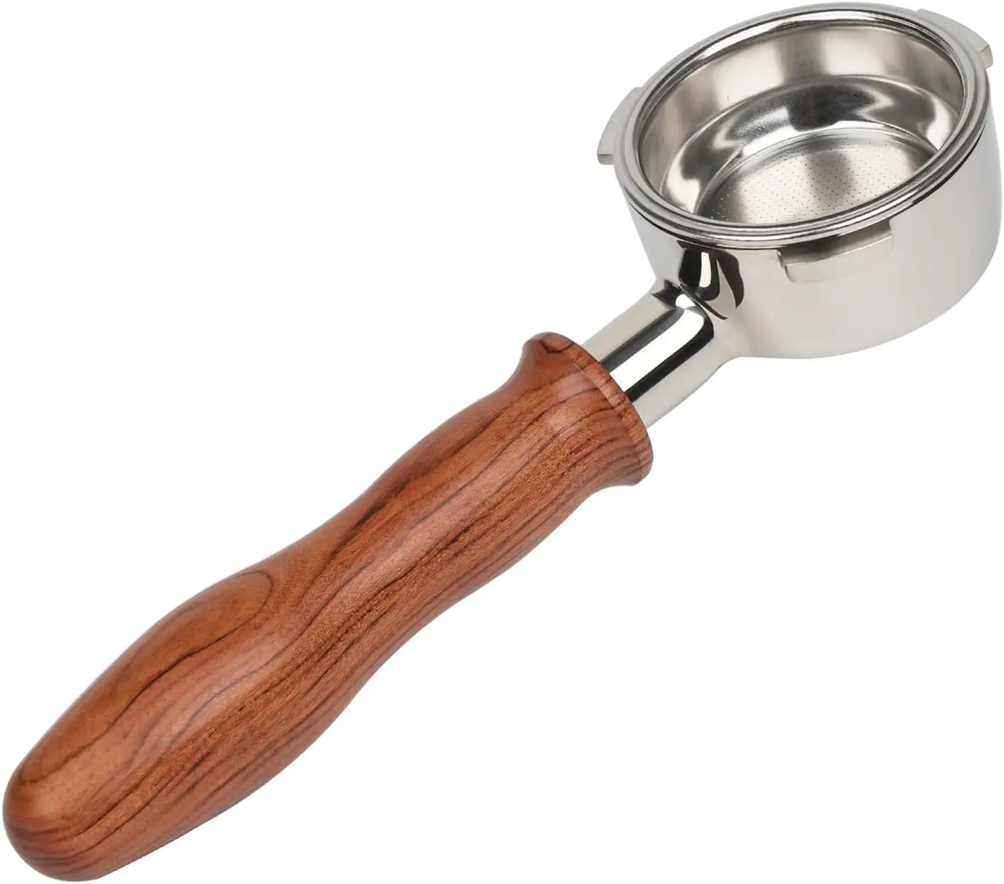 

Бездонный портафильтр диаметром 58 мм с 3 ушками для CASABREWS/Gevi | Корзина из нержавеющей стали, деревянная ручка