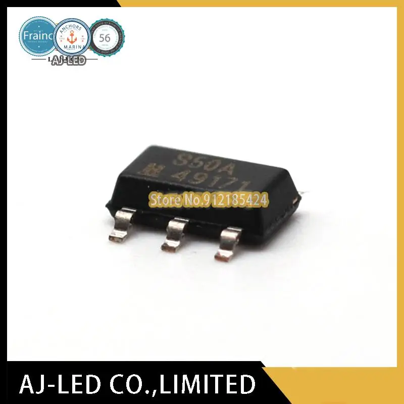 10pcs/lot SS50AT bipolar latching Hall element for counter sensor, flow sensor, tachometer