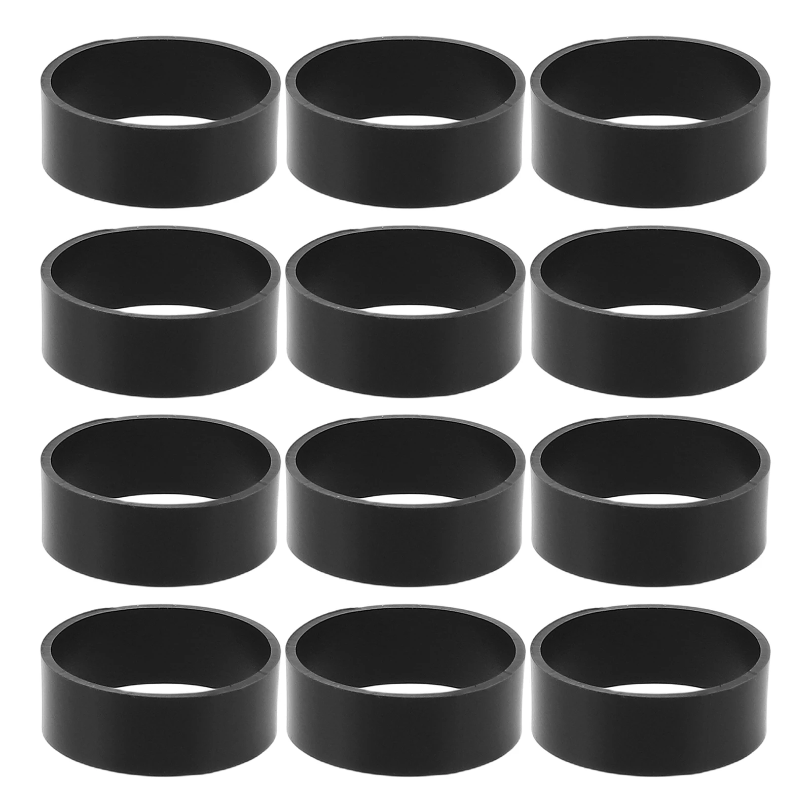 

500Pcs Flat Silicone Cable Ties Reusable Elastic Rubber Bands for Cord Wire Management Home Office Black Silicone Cable Tie
