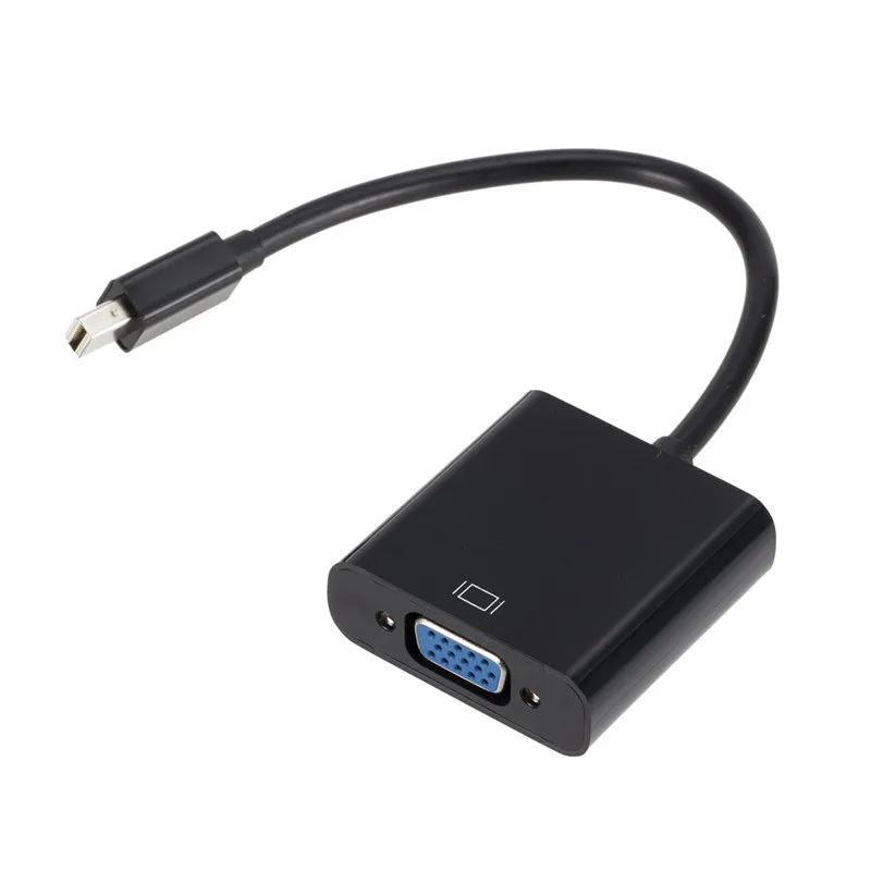 Mini Thunderbolt to VGA Converter 1080p Mini DisplayPort Display Port Mini DP to VGA Cable Adapter For HDTV For MacBook Air Pro