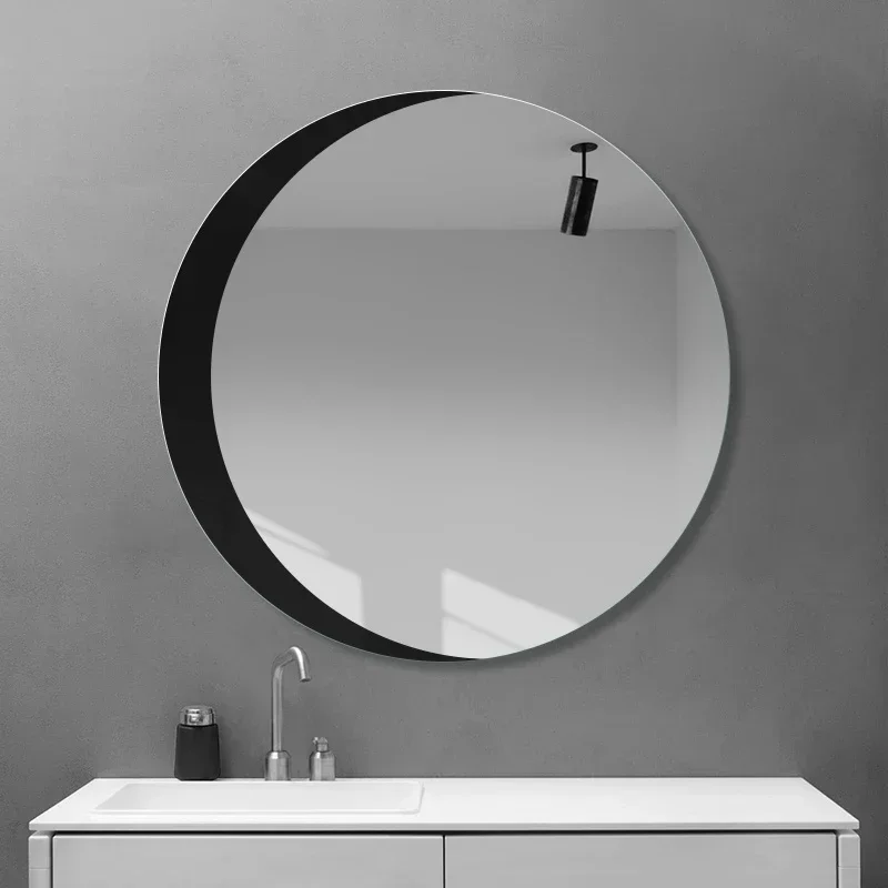 Round Bathroom Mirror Decorative Makeup Wall Hanging Bathroom Mirror Hairdressing Espejo Pared Bath