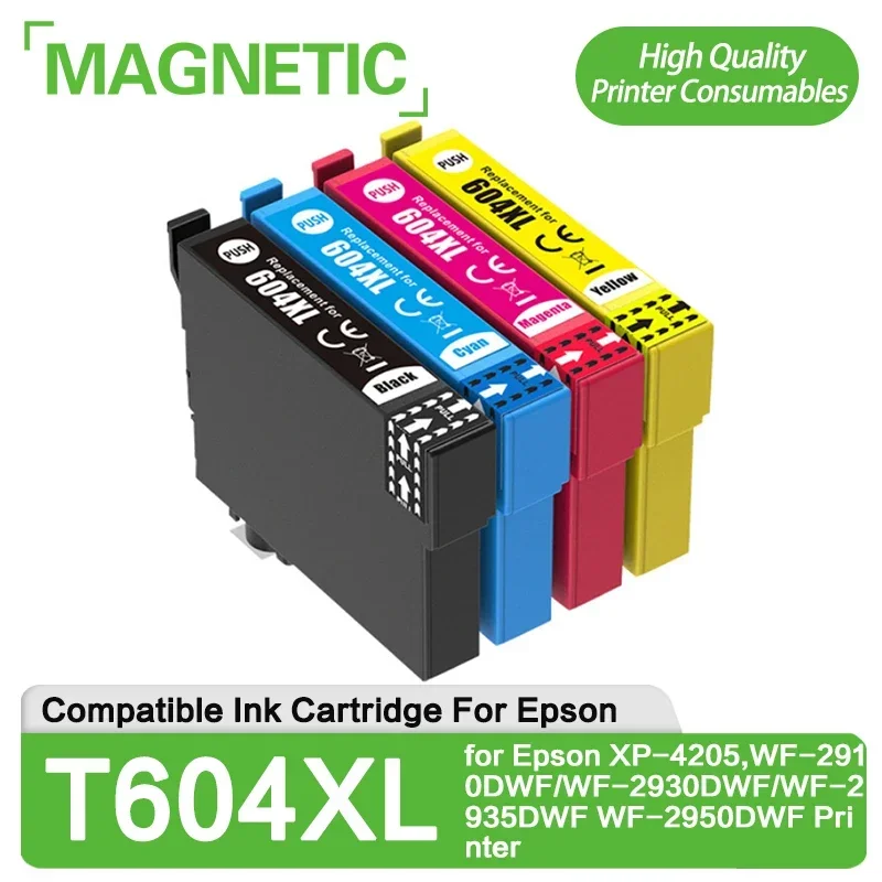 AU T604XL 604 Premium Compatible Ink Cartridge for Epson XP-4205,WF-2910DWF/WF-2930DWF/WF-2935DWF WF-2950DWF Printer