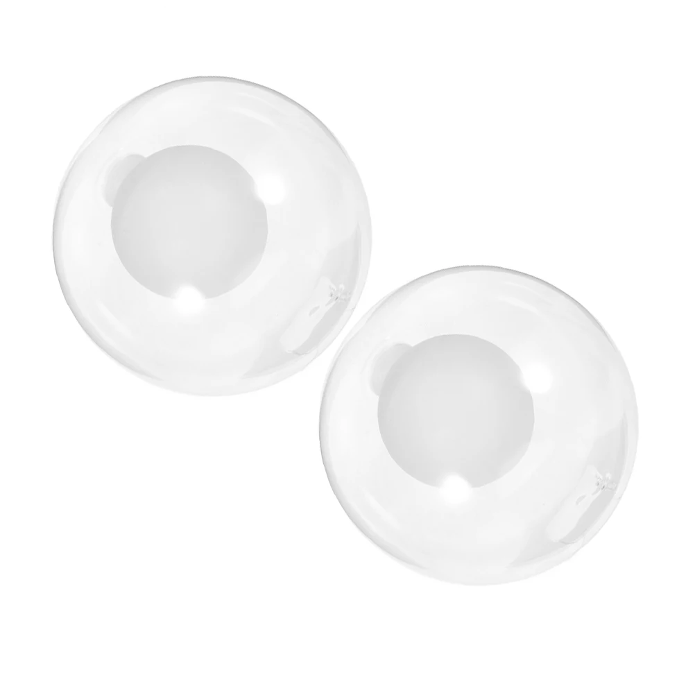 

2Pcs 12Cm Round Milky White Glass Ceiling Light Cover Longlasting Quality Easy Fit for Standard Fixtures Living Room Bedroom