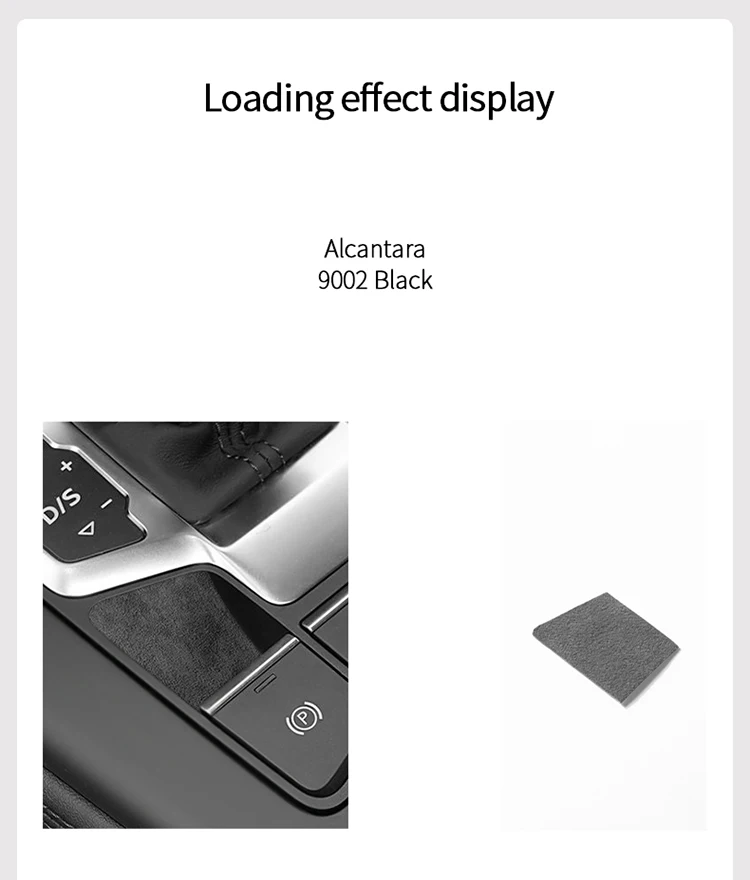 Für Audi A5 F5 A4 S4 S5 B9 Sport 2016+ Handbremsknopf-Verkleidungsaufkleber, Auto-Innenausstattung aus Alcantara, Autozubehör – Detail 7